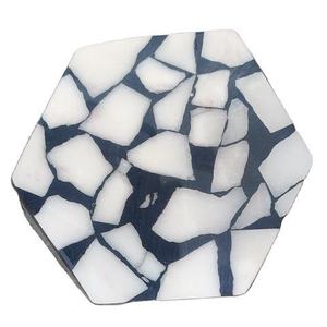 Sous-verres écologiques en marbre naturel pour la maison, durables, lavables, accessoires de table en pierre, sous-verres promotionnels - Product Image 6