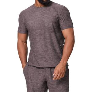 เสื้อยืดคอกลมแขนสั้นสำหรับผู้ชาย คุณภาพพรีเมียม OEM เนื้อผ้านุ่มสบายผิว แห้งเร็ว เหมาะสำหรับออกกำลังกายและฝึกซ้อม - Product Image 1