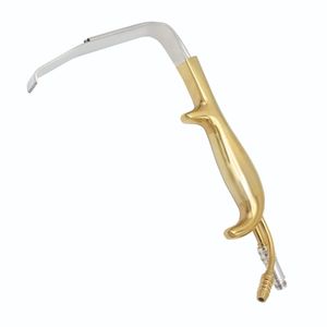 Écarteur mammaire de qualité supérieure style Tebbetts 25x120mm à pointe dentelée avec guide de lumière et aspiration, instrument de chirurgie plastique OEM - Product Image 1