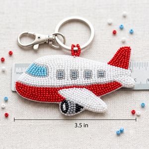 Trendy Handmade Seed Beads Beaded Keychain Fashion <b>Bag</b> <b>Charm</b> Elegant Colorful Seed Beads Embroidery Keychain Gift Accessory - Product Image 1