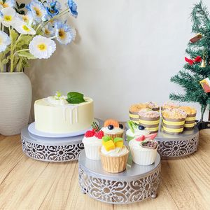 Traditional Elegant Stainless Steel Eco-friendly Customizable <b>Cake</b> <b>Stand</b> for Dessert Display Party and Home Use - Product Image 5