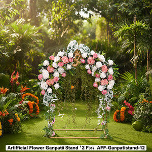 Artificial Flower Factory.com Support Ganpati 2 pieds en plastique fait main haute simulation pour mariage réutilisable et recyclable - Product Image 3