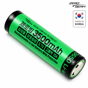 ZEROBEAM 18650 แบตเตอรี่ลิเธียมไอออนแบบชาร์จไฟได้ 3500mAh 10A ป้องกันด้วยเซลล์ซัมซุงสำหรับไฟฉายเครื่องมือไฟฟ้าอิเล็กทรอนิกส์ - Product Image 1