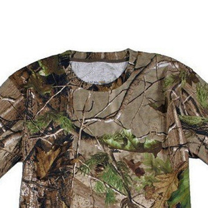Men's Camouflage Hunting Shirt Short Sleeve Breathable Polyester Spring Outdoor Wear - Product Image 2