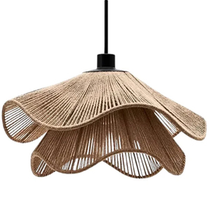 Natural Hemp <b>Rope</b> Woven Pendant <b>Light</b> - Product Image 1