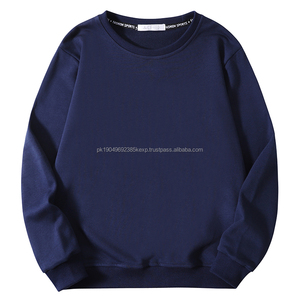 Sweat-shirt à cordon en velours côtelé blanchi côtelé personnalisé Vintage col rond 100 coton vente en gros de sweats à col rond cordon vierge femmes - Product Image 2