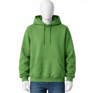 Sweat à capuche uni respirant 100 % coton, polaire d'hiver, pull décontracté pour homme, vente en gros, streetwear, avec cordon de serrage et poche, service OEM - Product Image 4