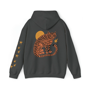 Sweat-shirt à capuche blanc pour homme, imprimé personnalisé motif animal, coupe décontractée, en coton tricoté, logo au dos, style automne, OEM 2026 - Product Image 4
