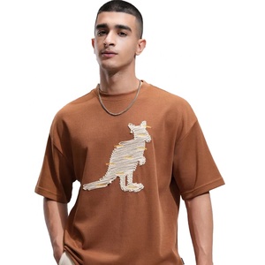 Camisetas de talla grande para hombre de algodón frontal transpirable con estampado Digital personalizado de alta calidad al por mayor - Product Image 3