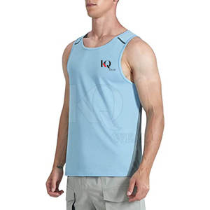 Camiseta sin Mangas para Hombre de Uso Diario, Diseñada para una Comodidad Duradera, Tejido Suave y Transpirable de Poliéster/Algodón, Secado Rápido, Corte Moderno y Elegante - Product Image 4