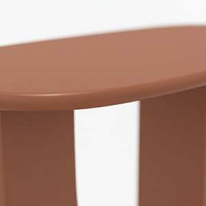 TABLE DE CONSOLE / TABLE D'APPUI en bois d'hévéa durable et placage de chêne MDF pour salle à manger et restaurant, décoration intérieure, couleur marron - Product Image 6