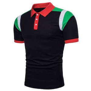 Chemise de sport verte pour homme PIHA SPORTS, manches courtes, unie, séchage rapide, respirante, tricotée, 100% coton, logo sur le devant, coupe classique, 220g - Product Image 3