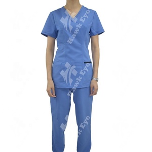 Ensemble de blouses médicales tissées pour femmes, ensemble de jogging, anti-froissement, boutons ajustés, blouses personnalisées avec logo, toutes les tailles disponibles, livraison rapide - Product Image 1