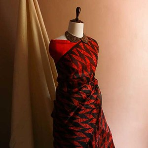 Saree de organza tejido a mano Kanchipuram con hermosa combinación de colores para ropa de fiesta de boda Unisex uso en 4 estaciones - Product Image 2
