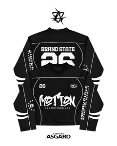 เสื้อเจอร์ซีย์แขนยาวลายพรางแขนยาวเสื้อแข่งทรงโอเวอร์ไซส์ผู้ผลิตสินค้าผลิตจากผู้ผลิต - Product Image 2