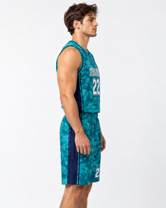 Ensemble de maillots de basket-ball pour hommes, camouflage 22, évacuation de l'humidité, respirant, grande taille, vêtements de sport sans manches, toutes saisons - Product Image 3
