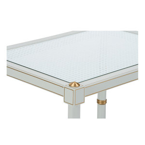 Petite table d'appoint côtière rustique pour meubles de salon - Product Image 4