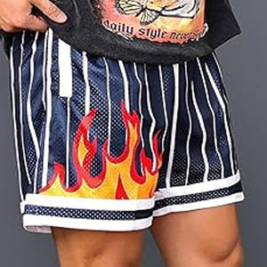 Shorts décontractés pour hommes en toile unie avec fermeture éclair, taille mi-haute, respirants, séchage rapide, style streetwear, avec boutons, par Dress Sports - Product Image 5