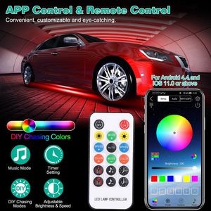 Striscia LED RGB Impermeabile per Illuminazione Sottoscocca Auto, Controllo Remoto e App per Interni con Illuminazione Sottoscocca RGB - Product Image 3