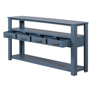 Consolle Contemporanea 62.2 per Soggiorno con 4 Cassetti e 2 Ripiani per Posizionamento Accanto al Divano - Product Image 6