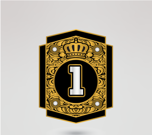 World Summit Champion Wrestling Championship Belt Gold Crown Design <b>Metal</b> <b>Plate</b> Silver Emblem Cloth Strap Huzaim Elite Sports - Product Image 3