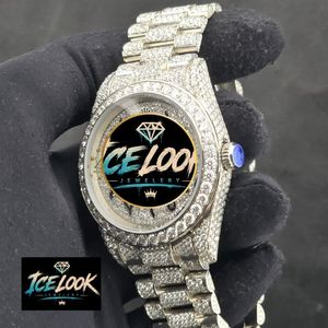 นาฬิกาข้อมือผู้หญิง ICELook หรูหรา ตัวเรือนสแตนเลสสตีล 30 มม. กระจกแซฟไฟร์ ระบบอนาล็อก กลไกจักรกล เรืองแสง สายแบบพับได้ 20 มม. - Product Image 3