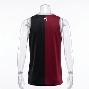 เสื้อบาสเก็ตบอล Maluza แบบสกรีนโลโก้ตามสั่ง แขนกุด ผ้าโพลีเอสเตอร์ตาข่าย ระบายอากาศ แห้งเร็ว ซับเหงื่อ สำหรับผู้ใหญ่ - Product Image 2