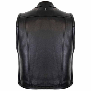 Men's <b>Leather</b> Motorcycle <b>Vest</b> Wholesale Adults Custom OEM ODM <b>Biker</b> Jacket Sleeveless Vintage Casual Outerwear - Product Image 6
