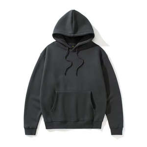 เสื้อฮู้ดดี้สีพื้น ผ้าฝ้าย 100% สไตล์ลำลองสำหรับผู้ชาย ผ้าฟลีซย้อมสีเรียบ ใส่สบายในฤดูหนาว คุณภาพดี ราคาสมเหตุสมผล รับผลิตแบบ OEM - Product Image 5