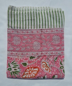 Cotton <b>Sarong</b> Pareo Beach Wrap, Hand Block Print <b>Bikini</b> Cover Up, Bohemian Lightweight Scarf for Women 100% Natural Cotton - Product Image 4