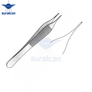 Pinzas Micro-Adson de 12 cm / 4-3/4 Pulgadas con Dientes 1:2, Instrumento Quirúrgico de Acero Inoxidable para Agarrar Tejidos - Product Image 6