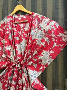 Women's Floral <b>Kaftan</b> Dress Printed <b>Summer</b> Beach Cover Up Lounge Wear Boho Maxi <b>Kaftan</b> Resort Vacation Dress - Product Image 4