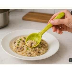 Cuillère de service en résine UO, design moderne, écologique, couleur personnalisée, manche long miroir, ustensile de cuisine fait main, pour fêtes et restaurants - Product Image 6