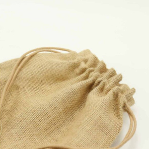 Heavy Duty Eco Friendly Drawstring Jute <b>Bag</b> Wholesale Custom Production for Retail and Events - Product Image 6