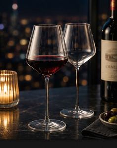 Copa de Vino de Borosilicato Transparente de Lujo de Alta Calidad, Presentación Elegante, Uso Diario Premium, Al Mejor Precio - Product Image 3