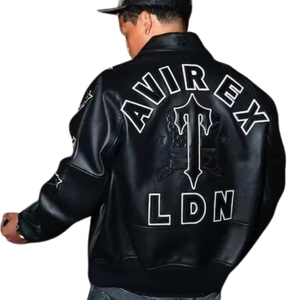 D&M Custom Pu <b>Leather</b> Autumn/<b>Winter</b> Women's Bomber <b>Jacket</b> Satin Fabric Short Length Thin Eco-Friendly Waterproof - Product Image 2