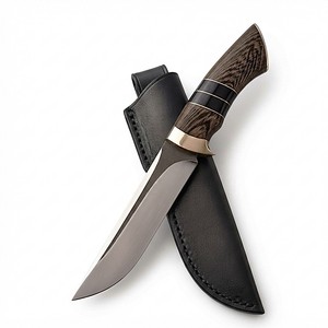 Couteau de chasse à lame fixe en acier au carbone forgé à la main, pour activités de plein air, bushcraft, EDC, camping, vente en gros, OEM, fabricant sur mesure - Product Image 1