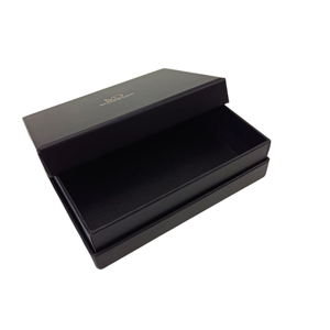 High Quality <b>Small</b> Lid and Base Gift <b>Box</b> Black <b>Packaging</b> Paper Top and Bottom Paperboard <b>Box</b> With Custom Logo - Product Image 3