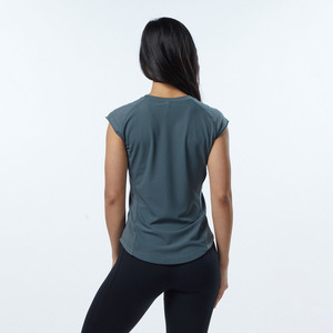 Sexy Knitted Jersey Gym Wear Outdoor <b>Running</b> T-Shirt Embroidery Logo Quick-Drying Tee Sports Short Sleeve Women Velocity T-Shirt - Product Image 2