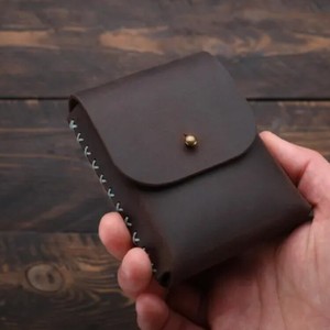 Étui à cartes en cuir véritable, étui de rangement pour cartes, étui pour cartes à jouer, porte-cartes de poker, étui en cuir pour jeu de cartes - Product Image 4