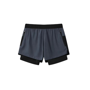 Men's High Street Double <b>Layer</b> Breathable Eco-Friendly Polyester/Mesh Fitness Gym Training Sports Shorts Quick Dry Workout - Product Image 3