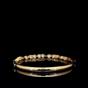 Fancy Shape Lab Created Diamond <b>Cuff</b> Bangle Solid Gold Fine Jewelry 925 Sterling <b>Silver</b> Women Open Wristband Wholesale Factory - Product Image 3