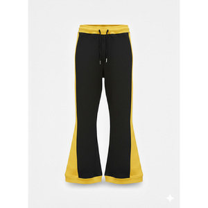 New Summer Fashion Mid Waist Cotton Corduroy Sweatpants Hip Hop Sports <b>Flare</b> <b>Trousers</b> - Product Image 1