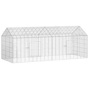 Jaula para Conejos de Acero Galvanizado Plateado de 400 x 78 x 78 cm para Mascotas - Product Image 2