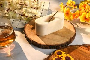 Accessoire décoratif en marbre pour comptoir, décoration raffinée pour table, accessoire de cuisine haut de gamme, décoration de luxe en marbre, vaisselle de service - Product Image 4