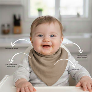 Infant Bandana Drool Bibs Comfortable Cotton <b>Baby</b> Bibs - Product Image 3