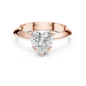 Anillo de compromiso y nupcial solitario de oro macizo de 18K con diamante cultivado en laboratorio en forma de corazón, certificado IGI, de 1.5 quilates, con seis garras y montura alta tipo catedral. - Product Image 1