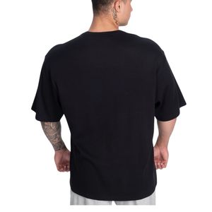 Camiseta Oversize Personalizada al por Mayor para Hombre, Camiseta Holgada para Gimnasio y Entrenamiento, Camiseta Casual de Algodón de Manga Corta, Ropa Deportiva Urbana, Top de Entrenamiento - Product Image 2