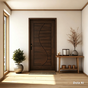 Puerta Interior de Madera Sólida Contemporánea Golden Aero con Diseño Acabado a Mano GA-22L - Product Image 1