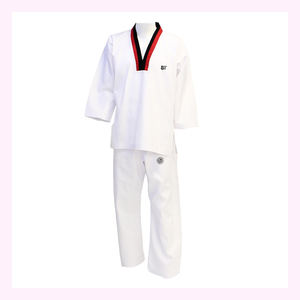 Vente en gros Équipement d'entraînement de taekwondo pour les arts martiaux Costumes d'uniforme de taekwondo pour hommes femmes Jiu Jitsu Kimono Combinaisons d'entraînement de karaté - Product Image 6